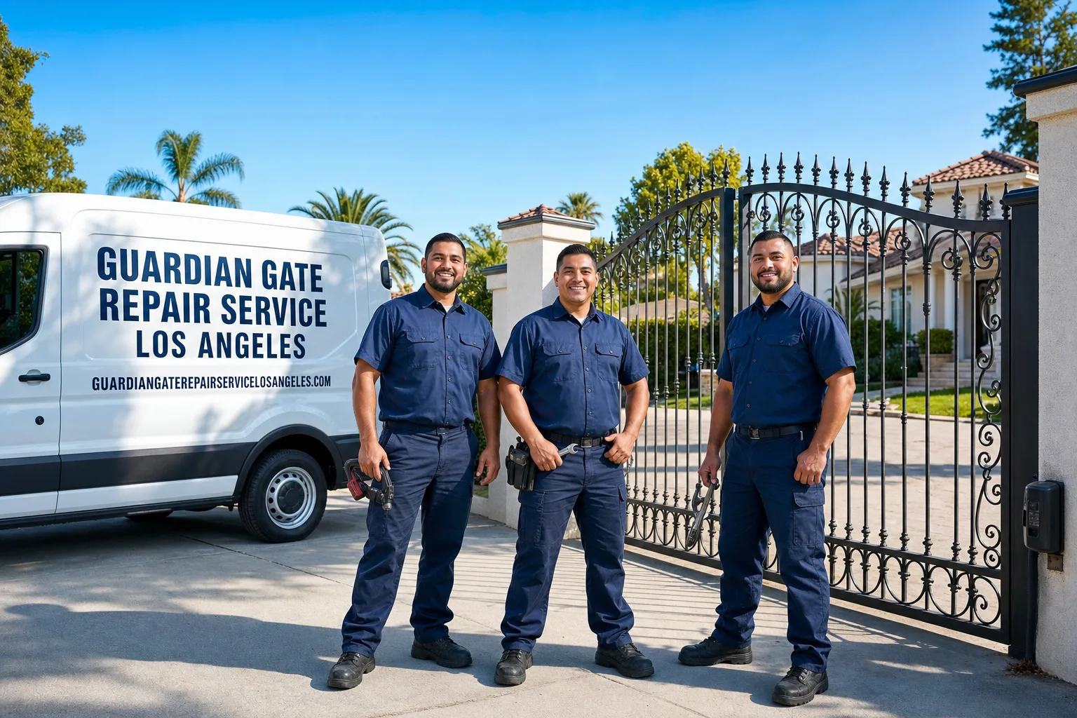 Guardian Gate Repair Service Los Angeles service vehicle and crew in Los Angeles, CA
